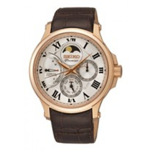 Horlogeband Seiko 5d88 0AD003B (L083012P0) Leder Bruin